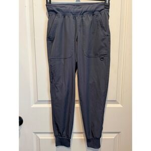 Ava Therese by Med Couture Women Charcoal Gray Scrub Joggers 3077 Petite XSP
